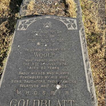 GOLDBLATT Woolf -1974