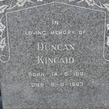 KINCAID Duncan 1881-1963