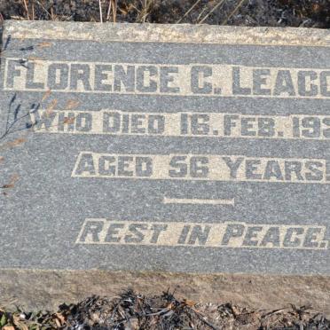LEACOCK Florence C. -1938