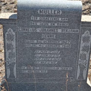 MULLER Cornelius Johannes Benjamin 1927-1946