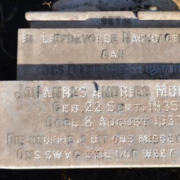 MULLER Johannes Andries 1935-1937