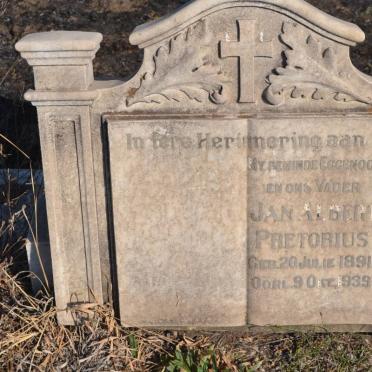 PRETORIUS Jan Albert 1891-1939