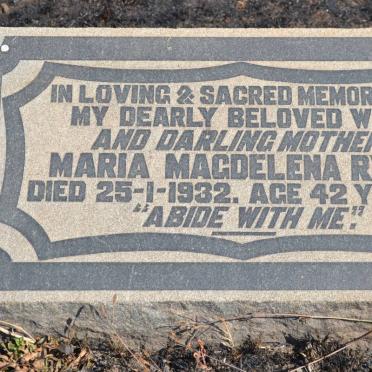 RYAN Maria Magdelena -1932