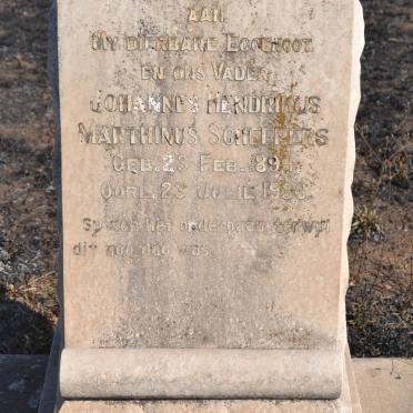 SCHEEPERS Johannes Hendrikus Marthinus 1894-1936