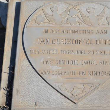 TOIT Jan Christoffel, du 1862-1936