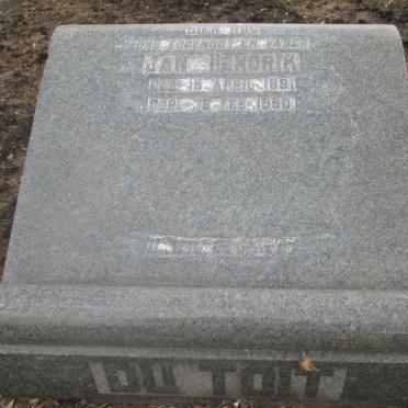 TOIT Jan Hendrik, du 1881-1950