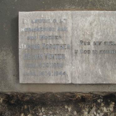 VENTER Jacoba Dorothea Regina 1856-1944