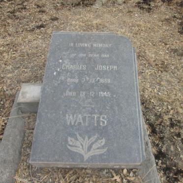 WATTS Charles Joseph 1868-1945