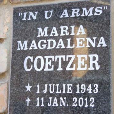 COETZER Maria Magdalena 1943-2012