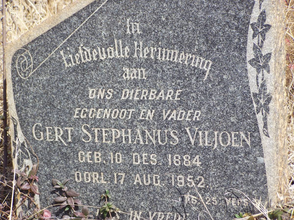 VILJOEN Gert Stephanus 1884-1952