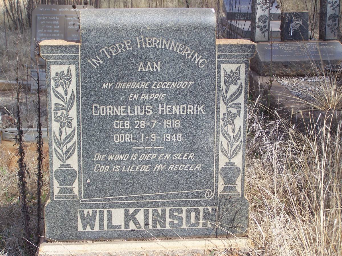 WILKINSON Cornelius Hendrik 1918-1948