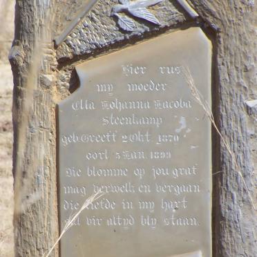 STEENKAMP Ella Johanna Jacoba nee GREEFF 1870-1899