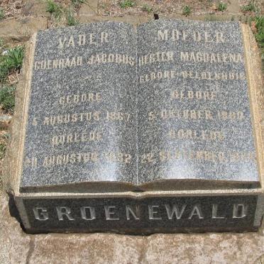 GROENEWALD Coenraad Jacobus 1867-? &amp; Hester Magdalena GELDINHUIS 18??-?