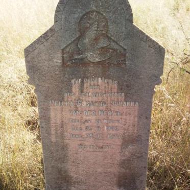 MERWE Helena Susanna Johanna, van der nee VAN DER MERWE 1843-1925