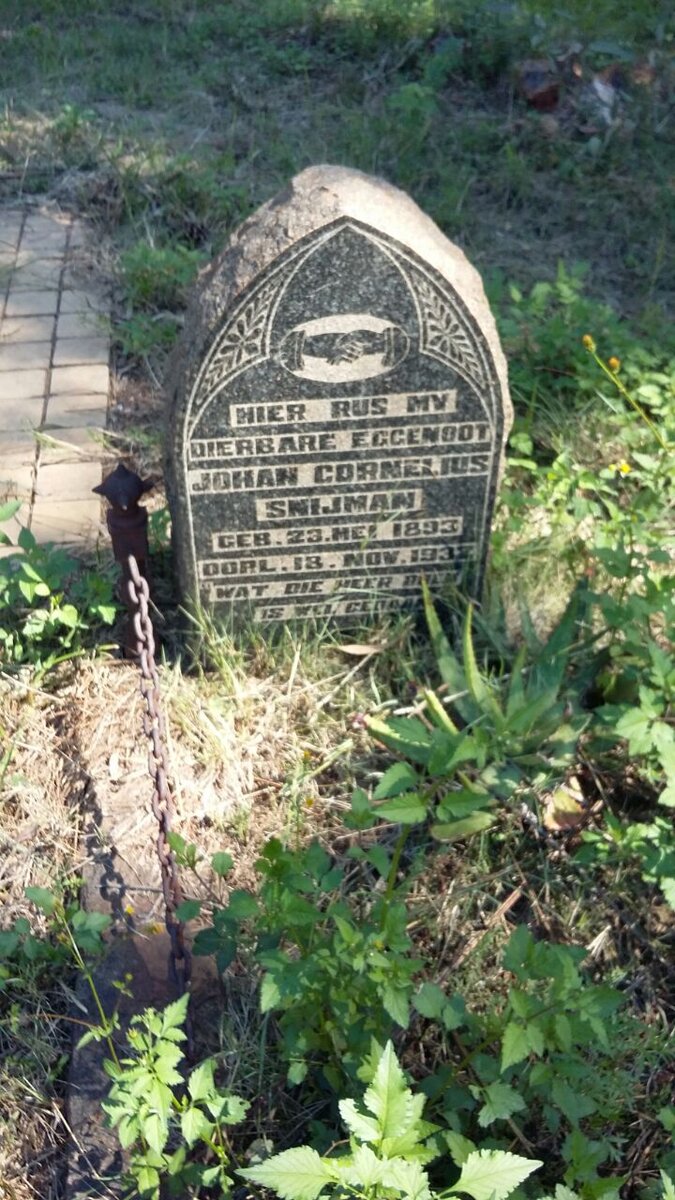 SNIJMAN Johan Cornelius 1893-1932