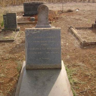 WESTHUIZEN Cornelius J., v.d. 1889-1953