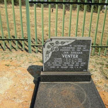 VENTER Jan Adriaan 1933-1983