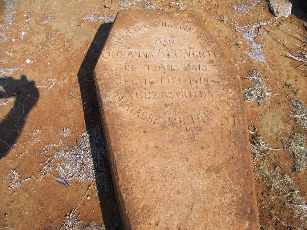 VENTER Johanna A.P.C. 1913-1919