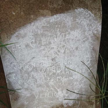 BENECKE Johan Diederick, von 1919-1919