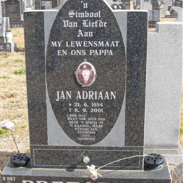 PRETORIUS Jan Adriaan 1954-2001
