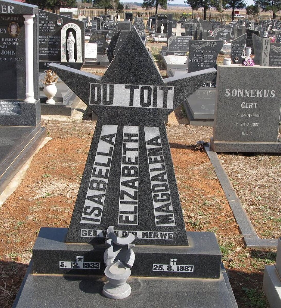 TOIT Isabella Elizabeth Magdalena, du nee VAN DER MERWE 1933-1987