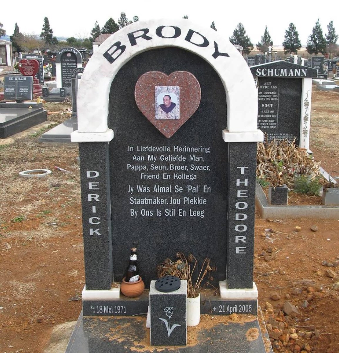 BRODY Derick Theodore 1971-2005