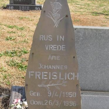 FREISLICH Arie Johannes 1950-1996