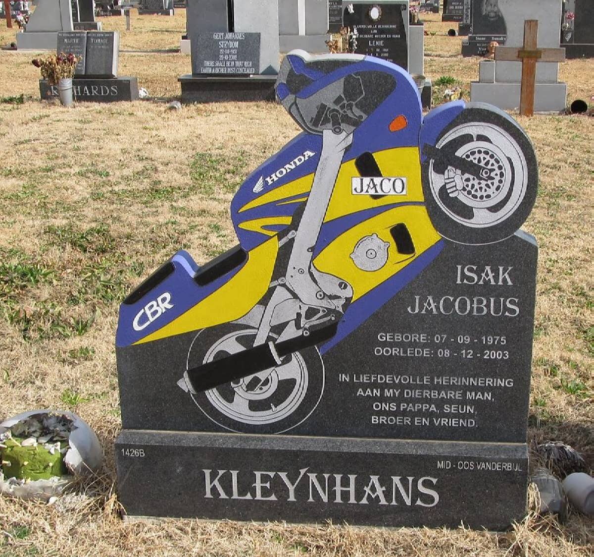 KLEYNHANS Isak Jacobus 1975-2003