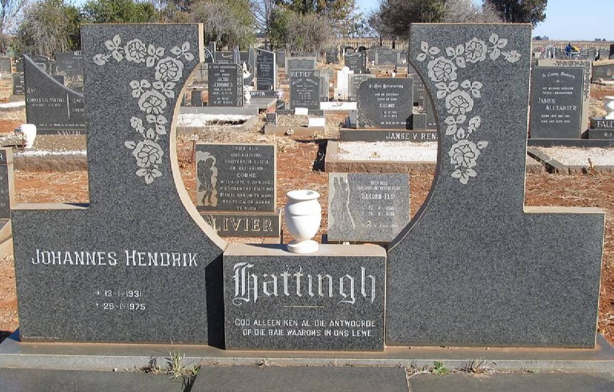 HATTINGH Johannes Hendrik 193?-1975