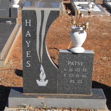 HAYES Patsy 1955-1986