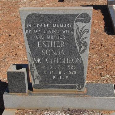 McCUTCHEON Esther Sonja 1925-1979