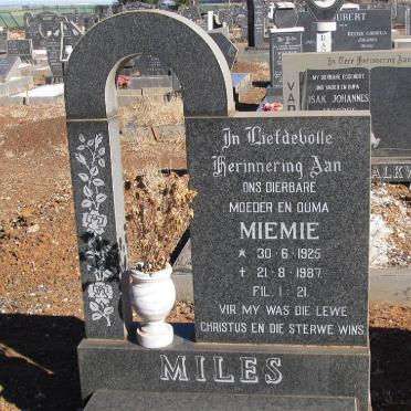 MILES Miemie 1925-1987