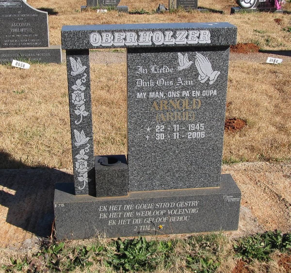 OBERHOLZER Arnold 1945-2006