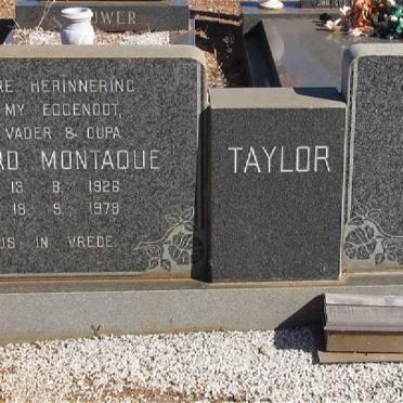 TAYLOR Edward Montaque 1928-1978 &amp; Maria 1926-1995