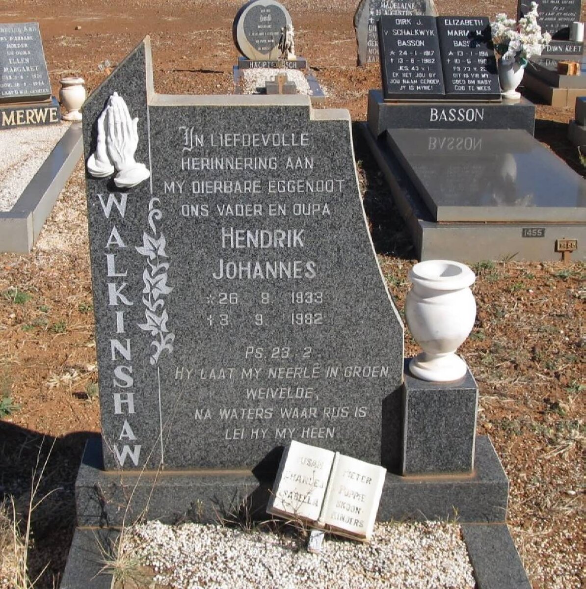 WALKINSHAW Hendrik Johannes 1933-1982