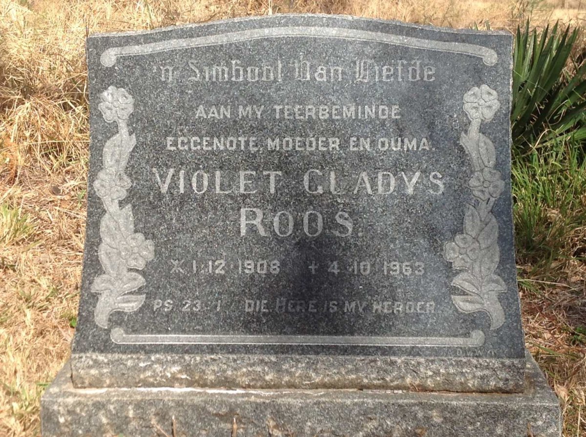 ROOS Violet Gladys 1908-1963