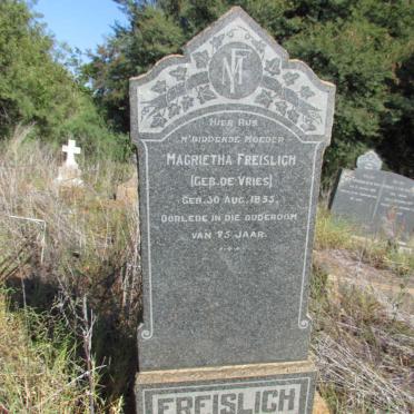 FREISLICH Magrietha nee DE VRIES 1853-