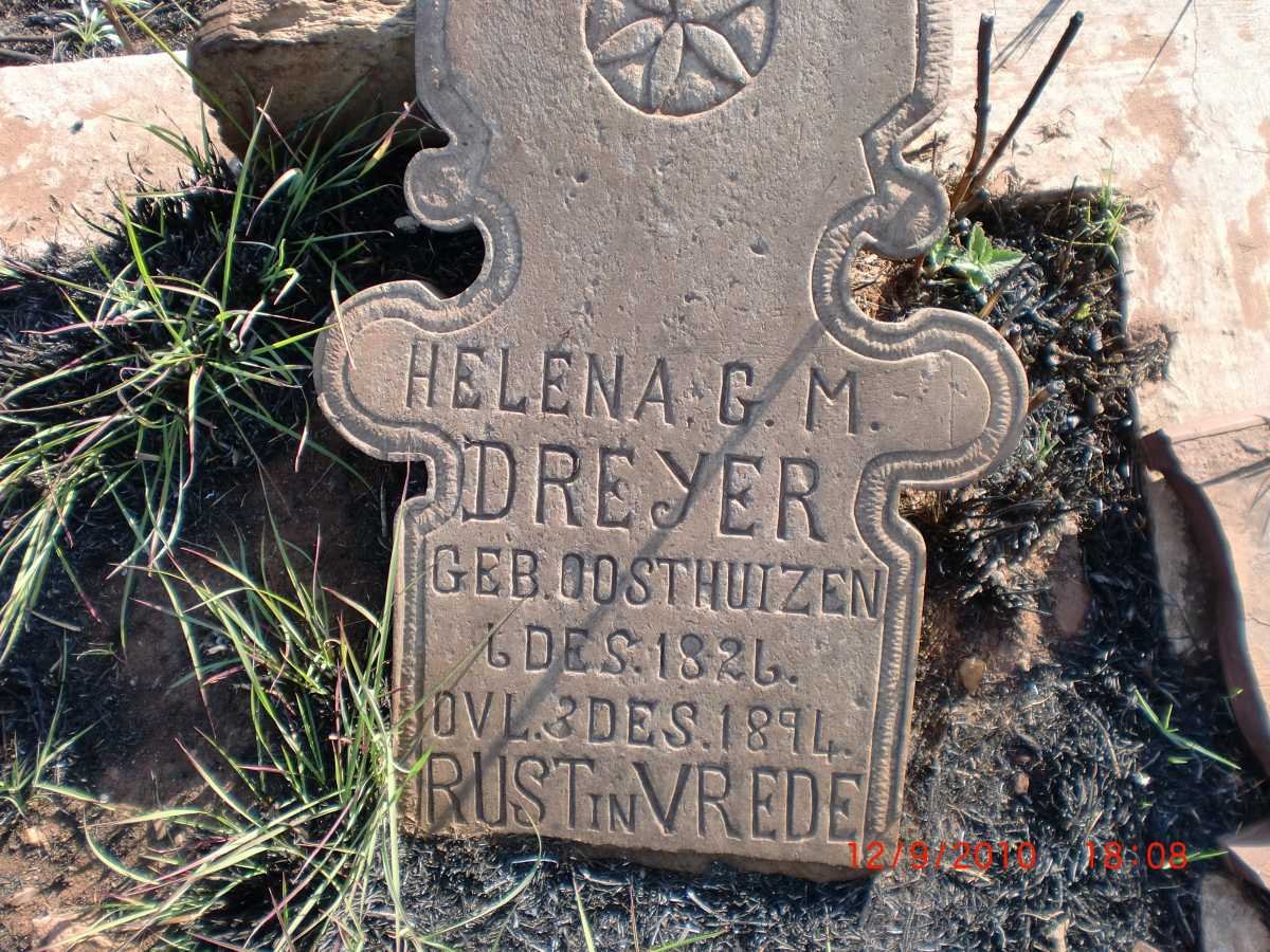 DREYER Helena G.M. nee OOSTHUIZEN 1826-1894