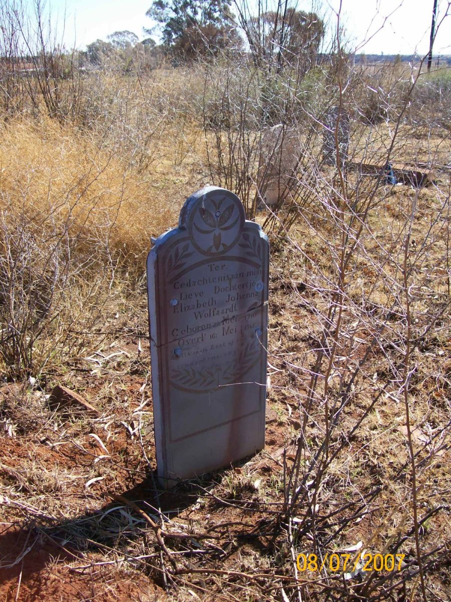 WOLFAARDT Elizabeth Johanna 1910-1915