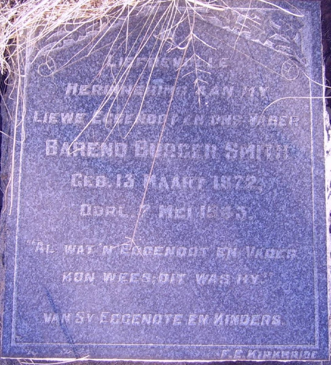 SMITH Barend Burger 1972-1943