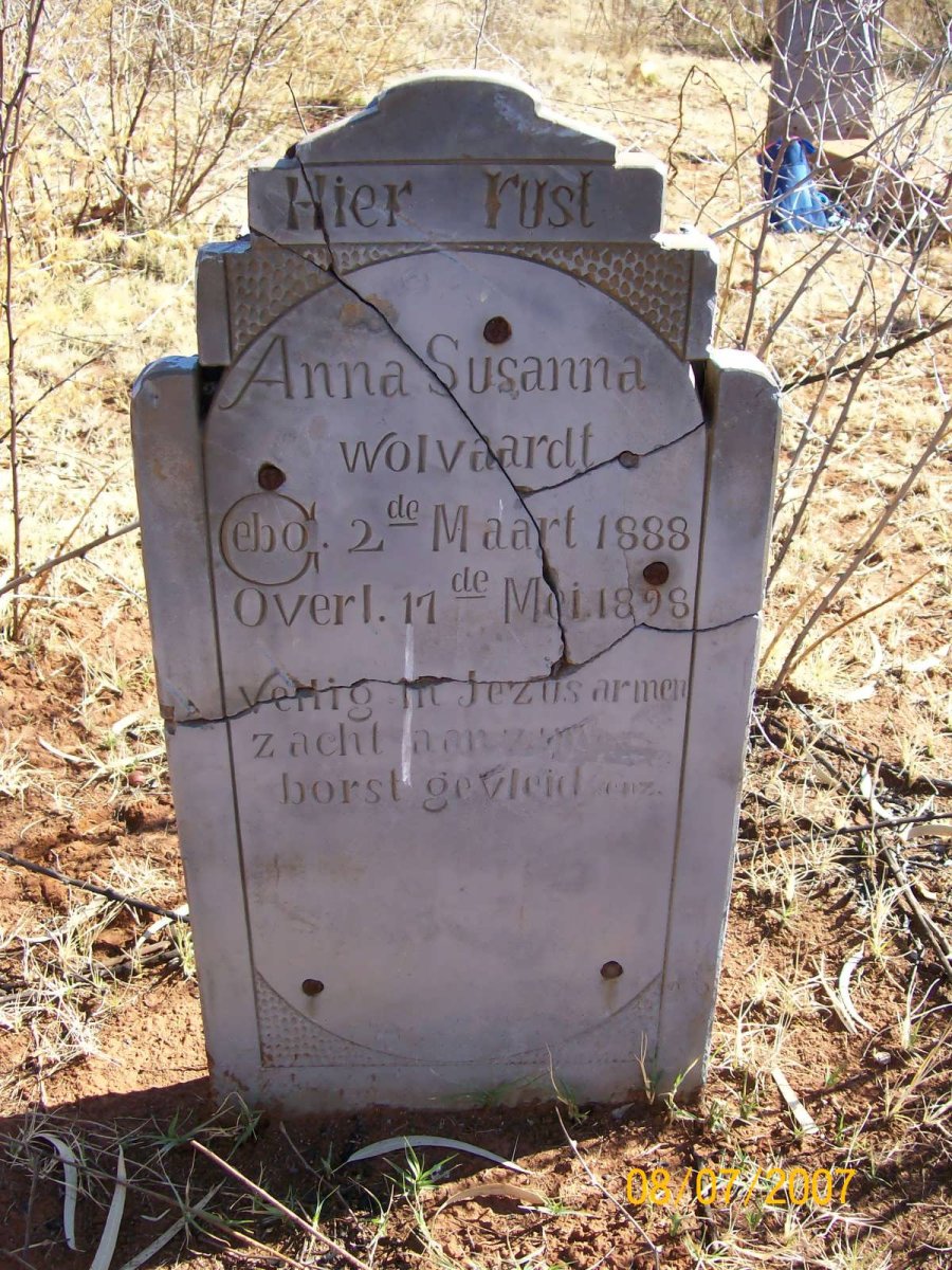 WOLVAARDT Anna Susanna 1888-1898