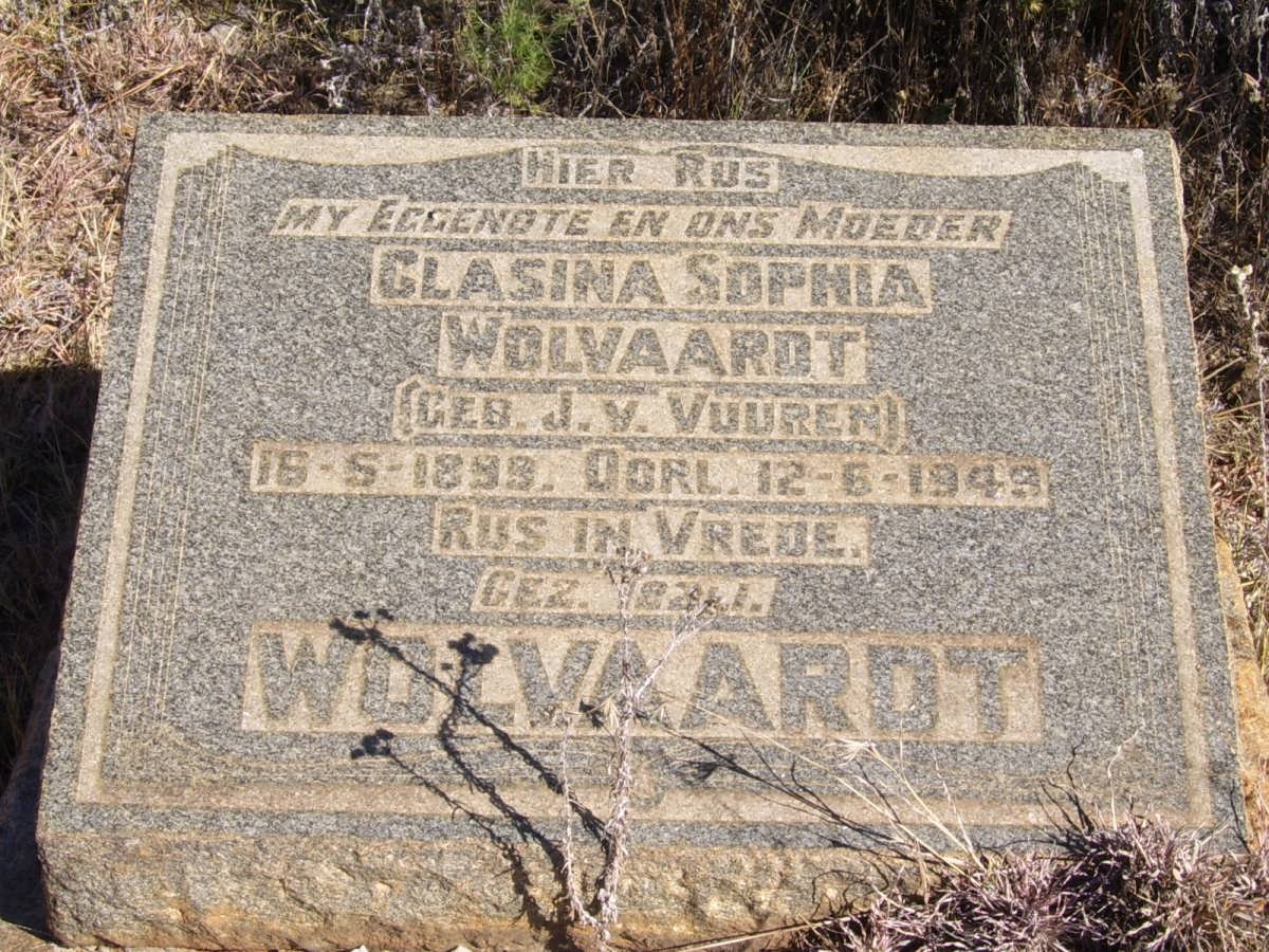 WOLVAARDT Clasina Sophia nee J. v VUUREN 1899-1949