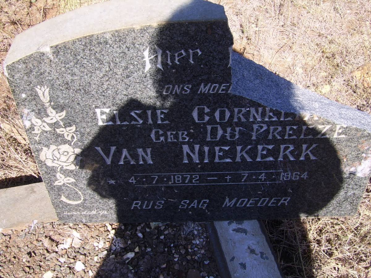 NIEKERK Elsie Cornelia, van nee DU PREEZ 1872-1964