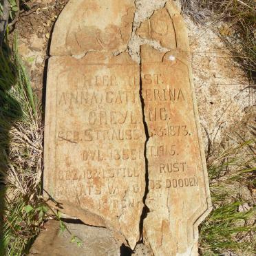 GREYLING Anna Catherina nee STRAUSS 1873-1915