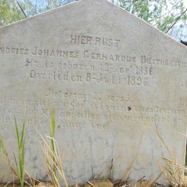 OOSTHUYSEN Andries Johannes Gerhardus 1836-1896