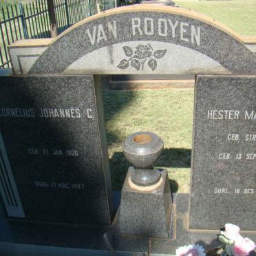 ROOYEN Cornelius Johannes C., van 1906-1967 &amp; Hester Magdalena STRYDOM  1894-1982