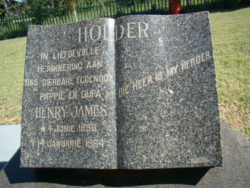 HOLDER Henry James 1890-1964