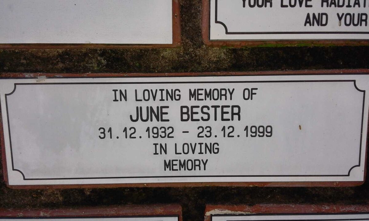 BESTER June 1932-1999