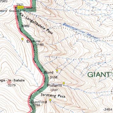 1. Langalibalele Pass Memorial Map
