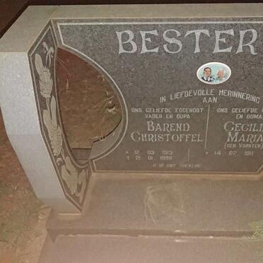 BESTER Barend Christoffel 1913-1988 & Cecelia Maria nee VORSTER 1911-